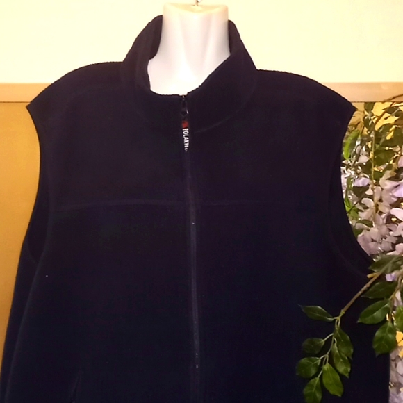 Eddie Bauer Navy Polartec Fleece Vest - Picture 1 of 14
